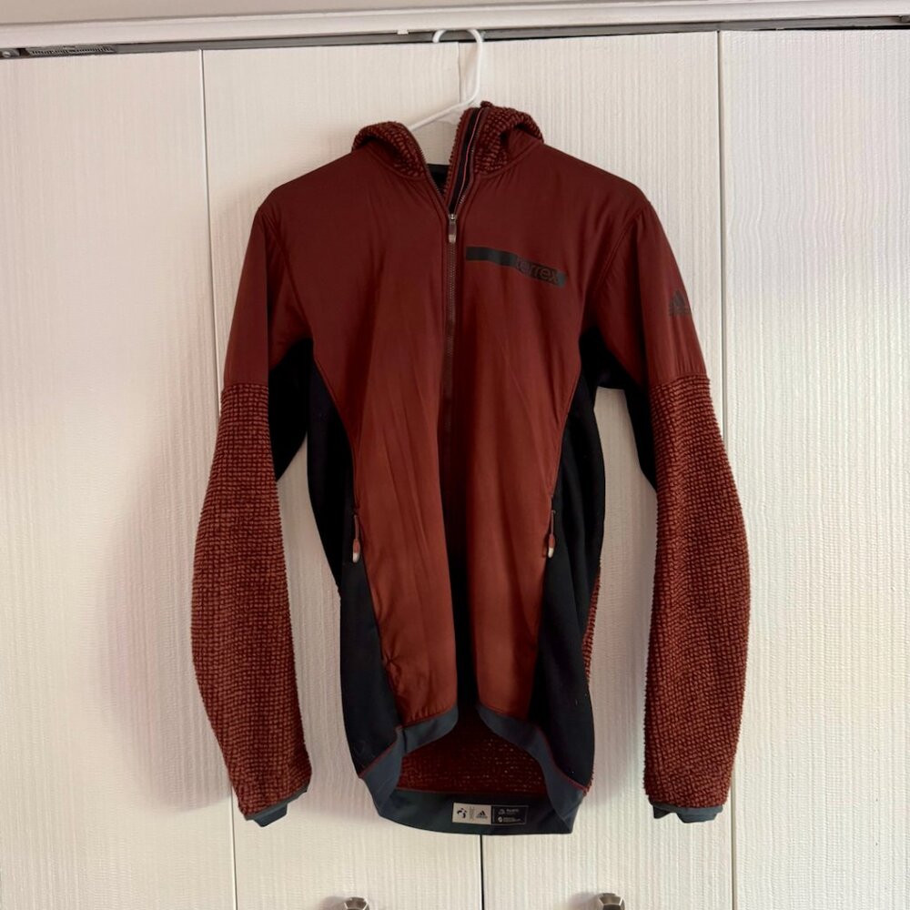 Adidas Terrex Climaheat Polartec Thermal Pro Mens Outdoor Hooded Jacket | Size S